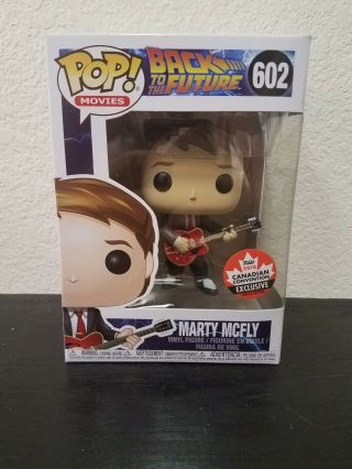 Funko Pop Movies Back To The Future Marty Mcfly 602 Canadian Convention Excl