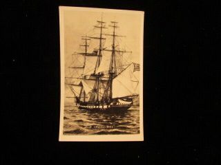 Vintage Early Postcards Old Ironside Ship Pirate Boat Sailing