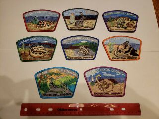 2001 Boy Scout National Jamboree Grand Canyon Council 8 - Patch Set