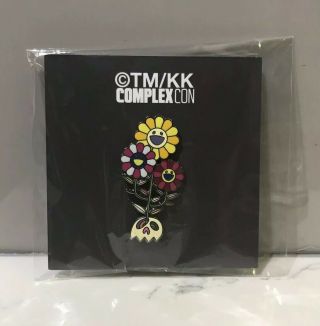 Takashi Murakami Complexcon Flower Cluster Pin Pintrill Chicago 2019 Rare Tmkk
