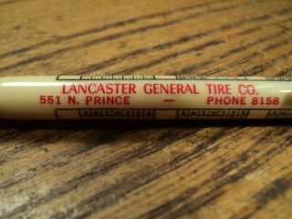 Vintage Mechanical Pencil Advertising Lancaster General Tire Co 1942 Calendar 2