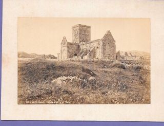 Iona Cathedral Scotland Vintage Old Photo On Card 11x17cm Ll