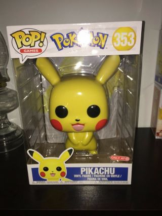 Funko Pop Pikachu 10 " Target Exclusive Htf Value Rising Pokemon