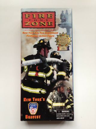 Fire Fdny Zone 9/11/01 Official Fire Fighter Doll Figure Bravest