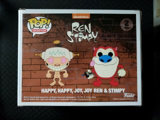 Funko Pop Ren And Stimpy Happy Happy Joy Joy SDCC Exclusive with SDCC sticker 2