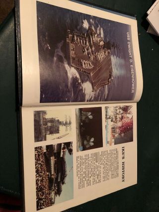 Vintage Navy Book USS Dwight D Eisenhower Ship Yearbook Company CVN - 69 1981 - 82 3
