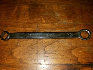 Plomb Los Angeles Double Box End Wrench Ad78,  7/16 X 1/2 Round O 1929 Date Code