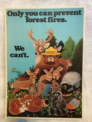Vintage Smokey Bear Poster