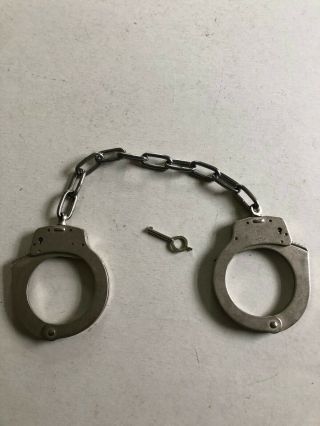 Smith & Wesson Model 1 Handcuffs On 10 Inch Long Chain