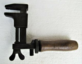 Antique P Lowentraut Newark N.  J.  Speed Brace Monkey Wrench Pat.  Date Dec.  4 1894