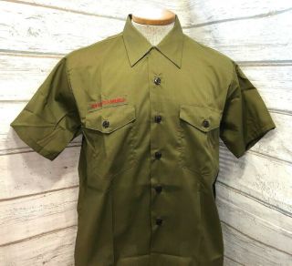Vintage Boy Scouts Of America Bsa 1960s Uniform Shirt Mens M Rare 43