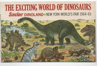 1964 Dinosaur Booklet From Sinclair Gas Dinoland At The York World 