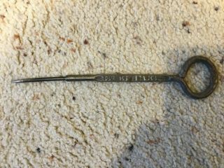 Vintage Metal Salinas Ice Company Ice Pick 8 Inches In Size