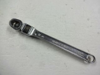 Vintage 12 " Adjust - A - Box Adjustable Wrench Made In Usa Very Good