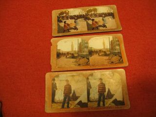 3 San Fransico Earthquake Stereographic - Stereoscopic - View 3d Photo Cards
