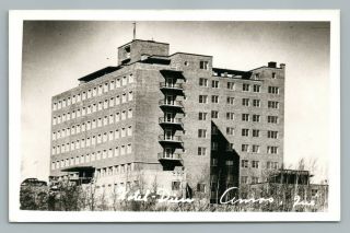 Hotel Dieu Amos Quebec Rppc Abitibi Vintage Photo Cpa Postcard 1940s