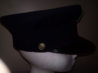 ANTIQUE 1950s HINSDALE IL CHICAGO Fire Department Dress Hat w/ BADGE 2