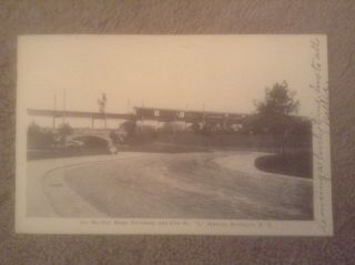 Vintage Postcard Of Bay Ridge Driveway & 65th St.  " L " Station,  Brooklyn,  Ny