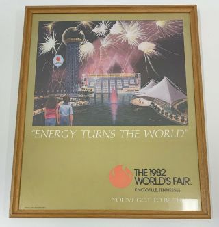 Worlds Fair 1982 Energy Turns The World Plate Iv Poster Knoxville You 