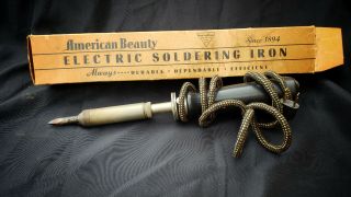 Vintage American Beauty Soldering Iron No 3138 100w -