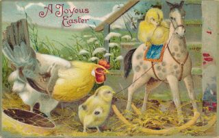 Easter – Chick On Hobbyhorse