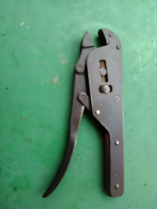 Vtg Bmc Mfg Corp No 7 Locking Vise Grip Lock Jaw Pliers Adjustable Wrench Tool