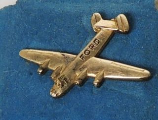 A0698 Vintage: Wwii Lapel Pin For Ford B - 24 Liberator Bomber (1943)