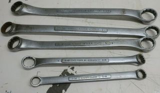 Vintage Craftsman Offset Double Box - End Wrench Set Of 5