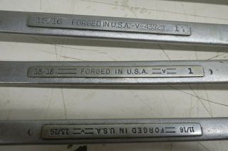 Vintage Craftsman Offset Double Box - End Wrench Set of 5 4