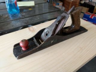 Vintage Wood Smoothing Plane 13.  5 Inches