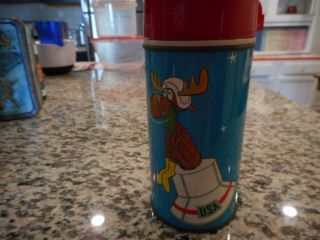 Vintage Rocky & Bullwinkle Thermos 1963 Collectible
