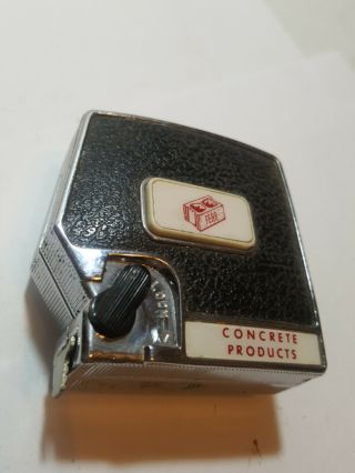 Vintage Concrete Products Push Button Tape Measure