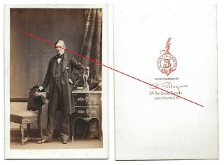 C1865 Cdv Victorian Photograph Of A Known Gentleman By Camille Silvy,  London