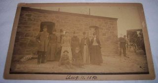 Antique 1890 Cabinet Photograph Summit Of Pike 