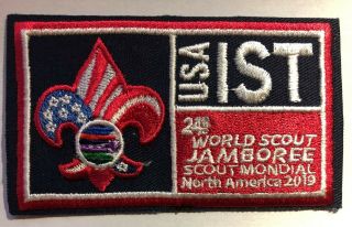 2019 24th World Scout Jamboree Wsj Staff Ist Patch Badge Usa Contingent Last One