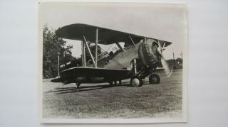 1937 - 1938 Grumman F3f - 2 " Flying Barrel " Photograph