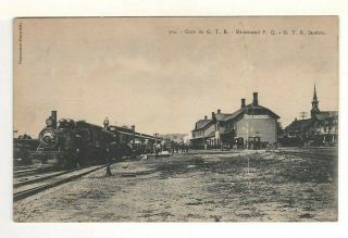 C1920 Postcard:railroad Station Of Great Trunk Railway,  Richmond,  Quebec,  Canada