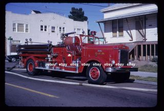 Oakland Ca E18 1949 Peterbilt Coast Pumper Fire Apparatus Slide