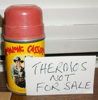 1950 Hopalong Cassidy Thermos Red Screw On Cap Only (aladdin Thermos For Show)