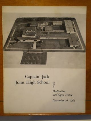 1963 Dedication Program Captain Jack Joint High School Mount Union,  Pa