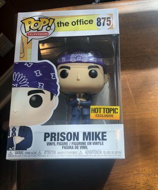 Funko Pop The Office Michael Scott Prison Mike 875 Hot Topic Exclusive