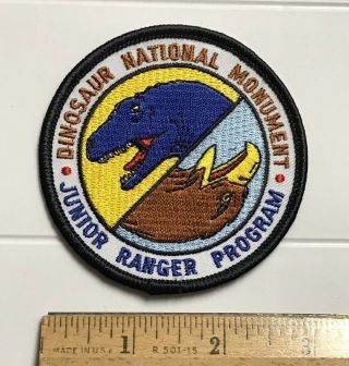Dinosaur National Monument Junior Ranger Program Round Embroidered Patch Badge