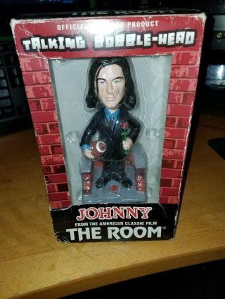 The Room Talking Johnny Bobblehead Tommy Wiseau Bobble Head (signed)