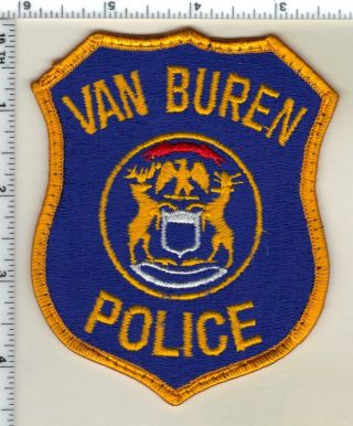 Van Buren Police (michigan) Uniform Take - Off Shoulder Patch From Early 1980 