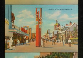 1936 18 Foldout Views Texas Centennial Exposition Dallas Tx Smith Co Folder