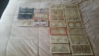 Vintage Stereoview/stereoscope Cards Kilburn Brothers X 15 Plus 5 Assorted