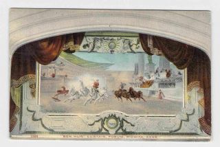 Antique Postcard Kansas Wichita " Ben Hur " Curtain Forum 1912