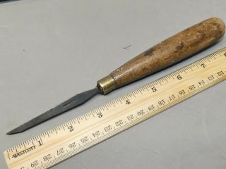 Antique C.  F.  Johnson 1/8 " Mortising Chisel Hand Forged Sheffield