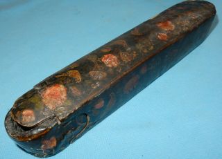 Antique Papier Mache Lacquer Japanese Writing Box - Very Old 19th Century
