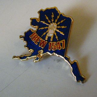 Ibew 1547 Alaska Lapel Pin - Vintage Int 